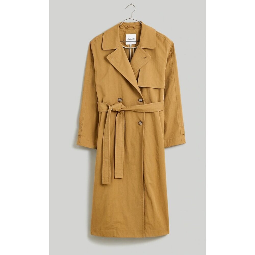 Madewell Camel Tan Trench Coat
